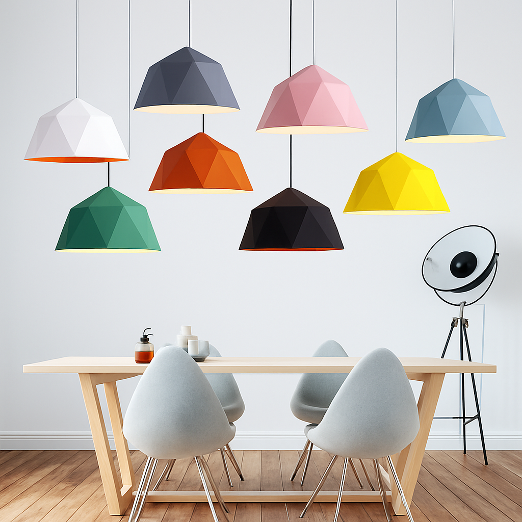 Suspension design géométrique polygonale de couleur Diamond - vue 4 sur 13