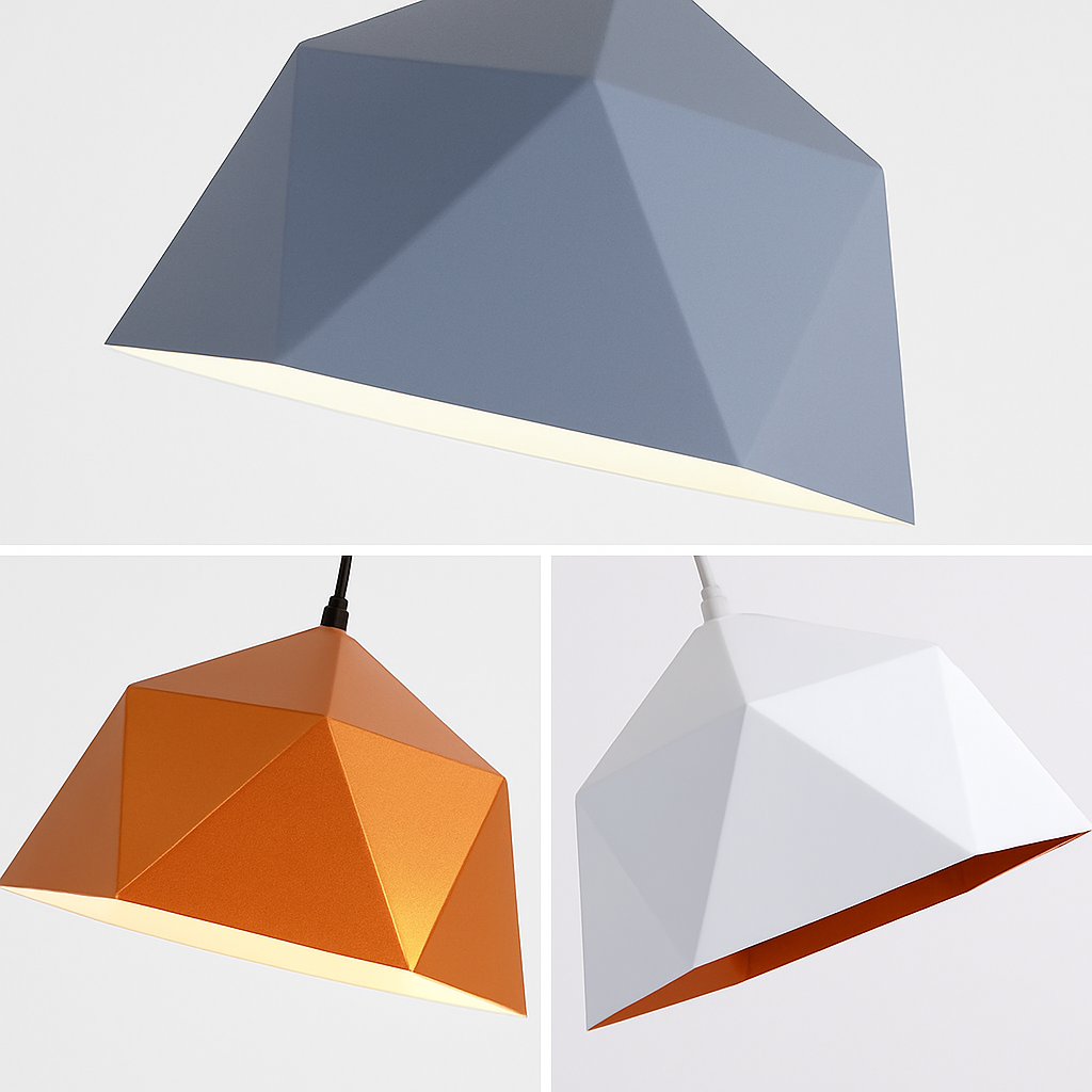 Suspension design géométrique polygonale de couleur Diamond - vue 5 sur 13