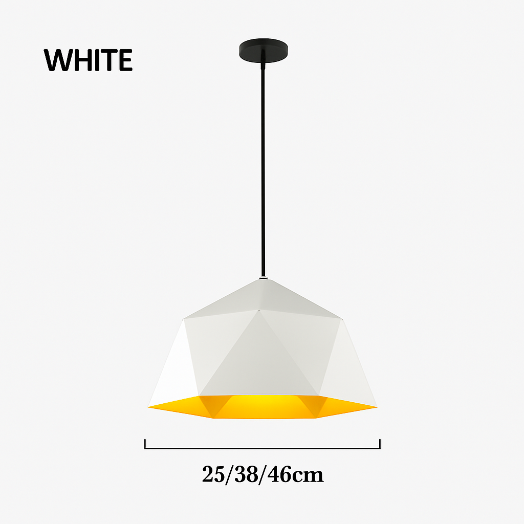 Suspension design géométrique polygonale de couleur Diamond - vue 7 sur 13