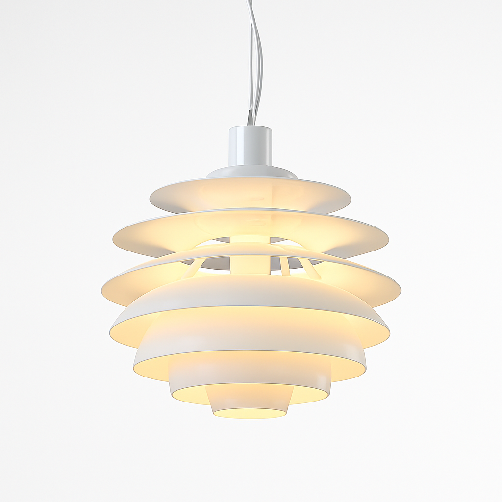 Suspension design LED abat-jour métal de plusieurs formes - vue 3 sur 5