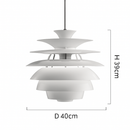 Suspension design LED abat-jour métal de plusieurs formes