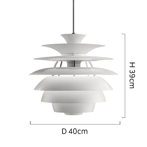 Suspension design LED abat-jour métal de plusieurs formes - vue 6 sur 5