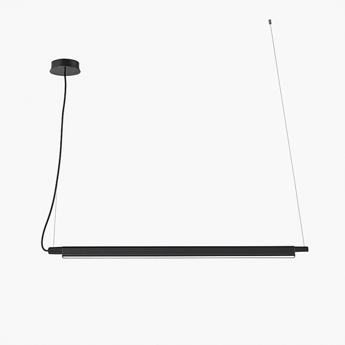 Suspension design à LED allongée en métal Loft - vue 6 sur 7