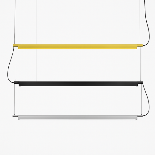Suspension design à LED allongée en métal Loft