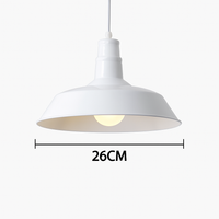 Suspension design LED avec abat-jour macaron coloré Loft