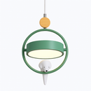 Suspension design LED avec petit oiseau suspendu Bessie