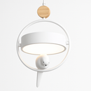 Suspension design LED avec petit oiseau suspendu Bessie