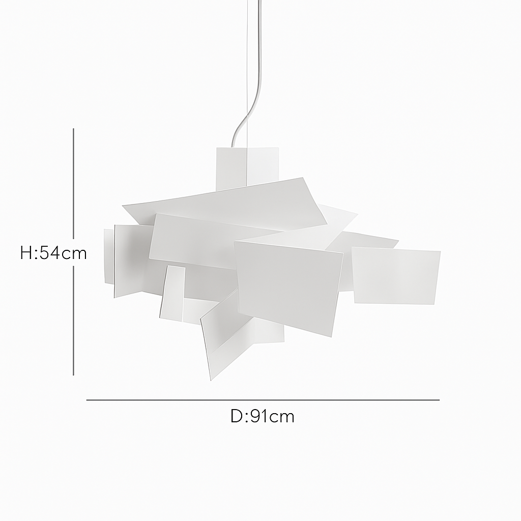 Suspension design LED avec plusieurs plaques colorées Italian Lofty - vue 8 sur 9