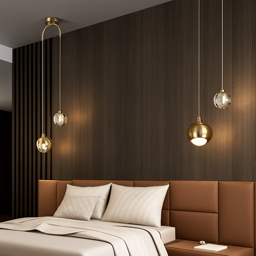 Suspension design LED à double sources lumineuses Thea - vue 4 sur 9