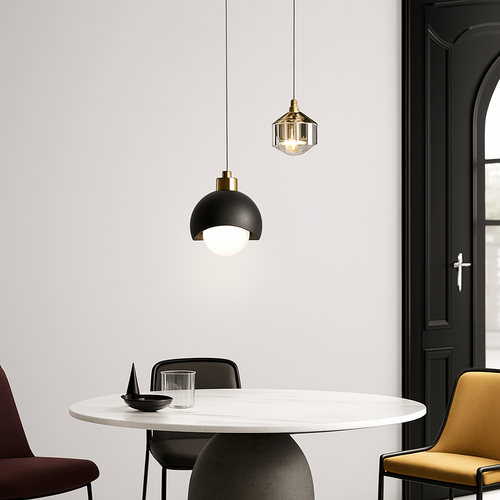 Suspension design LED à double sources lumineuses Thea - vue 5 sur 9
