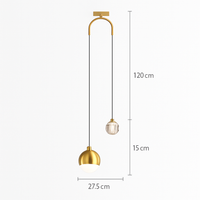 Suspension design LED à double sources lumineuses Thea