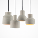 Suspension design LED en ciment (plusieurs formes)