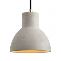 Suspension design LED en ciment (plusieurs formes)