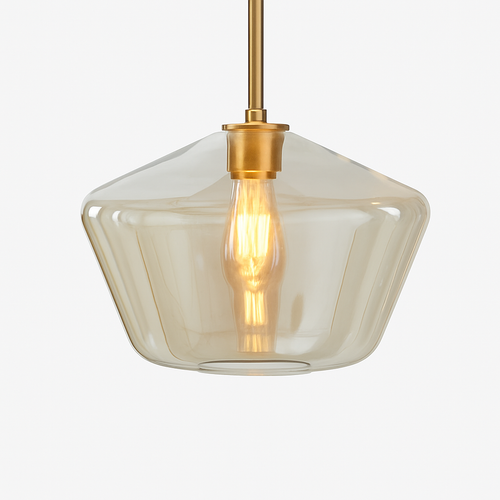 Suspension design à LED en métal et verre de plusieurs formes - vue 11 sur 13