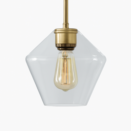 Suspension design à LED en métal et verre de plusieurs formes - vue 10 sur 13