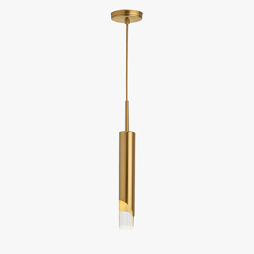 Suspension design à LED en métal style cylindre Loft - vue 2 sur 7