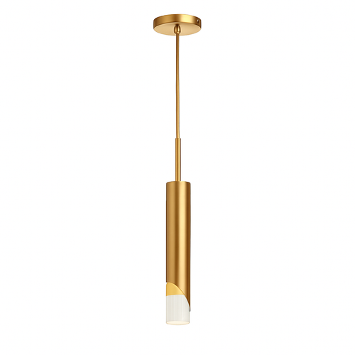 Suspension design à LED en métal style cylindre Loft - vue 7 sur 7
