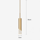 Suspension design à LED en métal style cylindre Loft