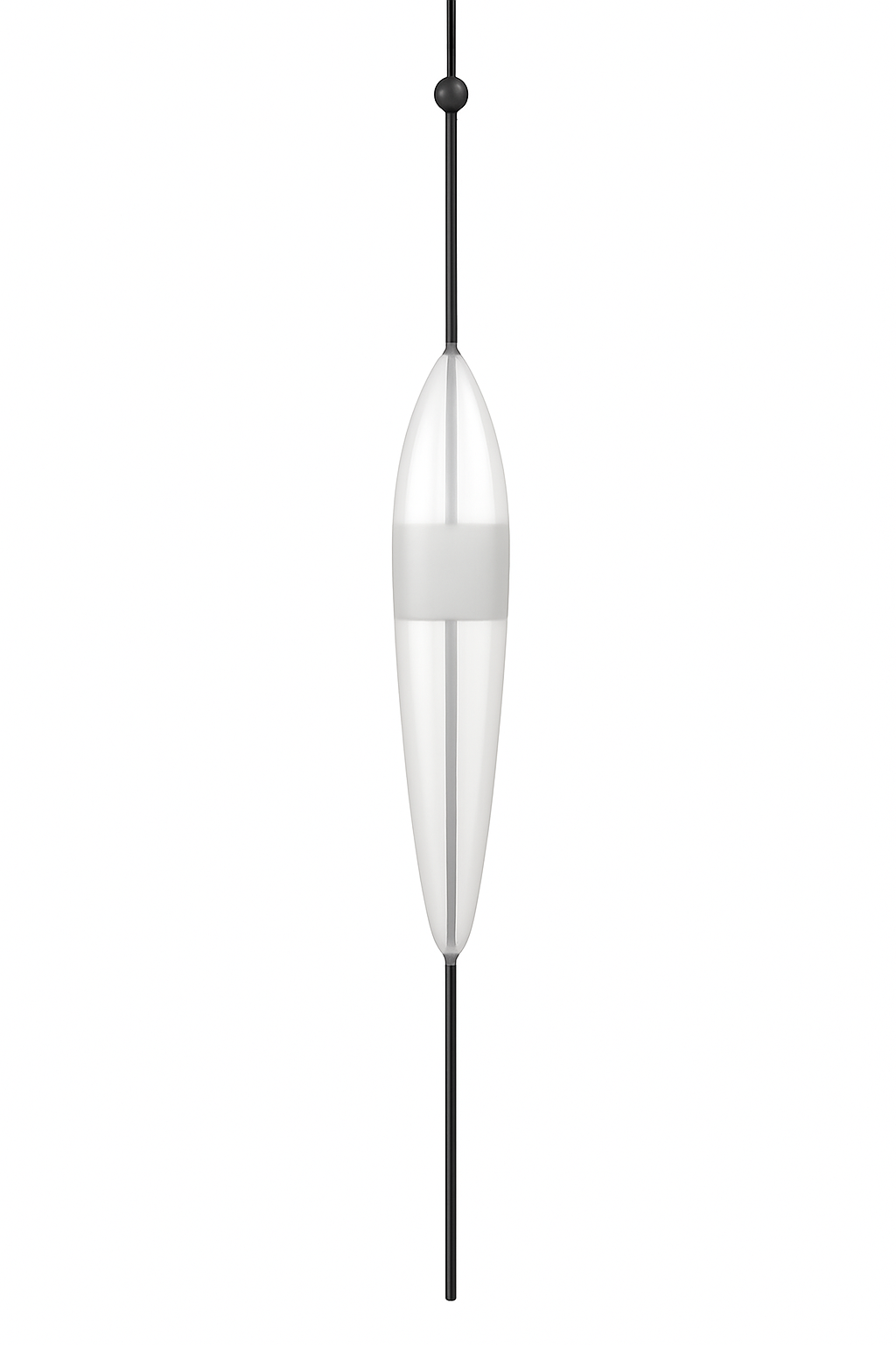 Suspension design LED en verre bleu de plusieurs formes - vue 12 sur 15