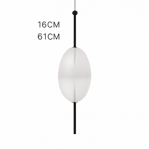 Suspension design LED en verre bleu de plusieurs formes - vue 14 sur 15