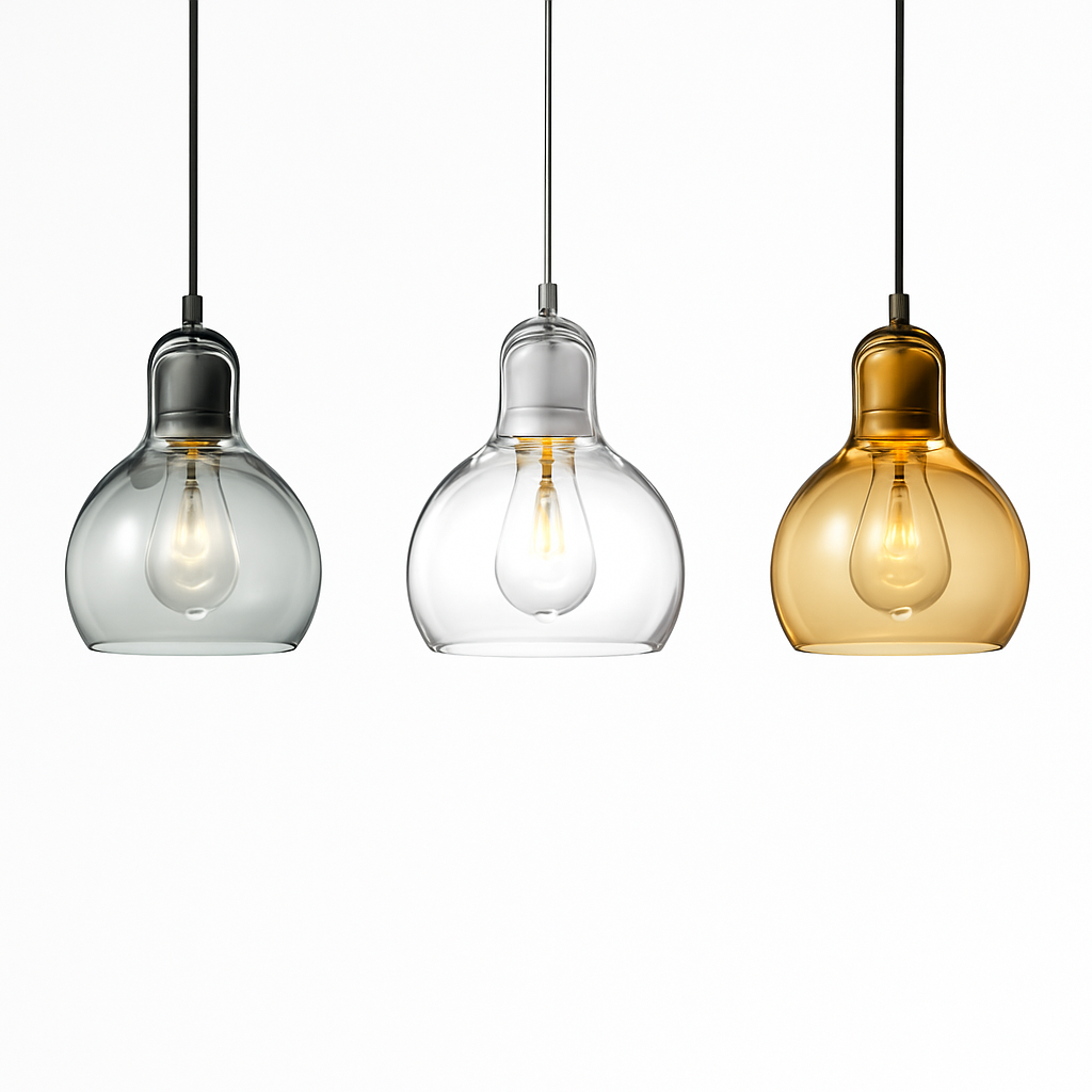 Suspension design LED en verre Loft - vue 3 sur 6