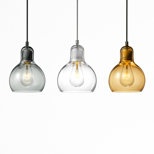 Suspension design LED en verre Loft - vue 4 sur 6
