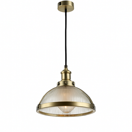 Suspension design LED en verre style Loft industriel - vue 5 sur 6