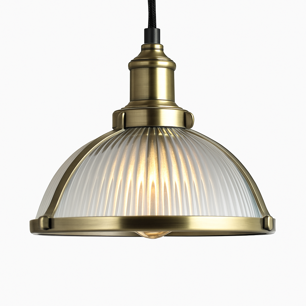 Suspension design LED en verre style Loft industriel - vue 5 sur 6
