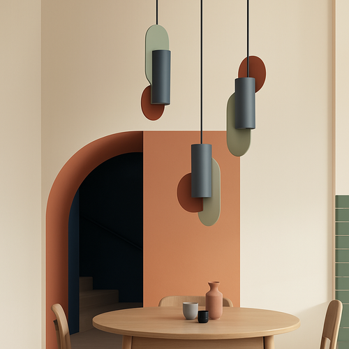 Suspension design LED formes colorés Afric - vue 3 sur 13