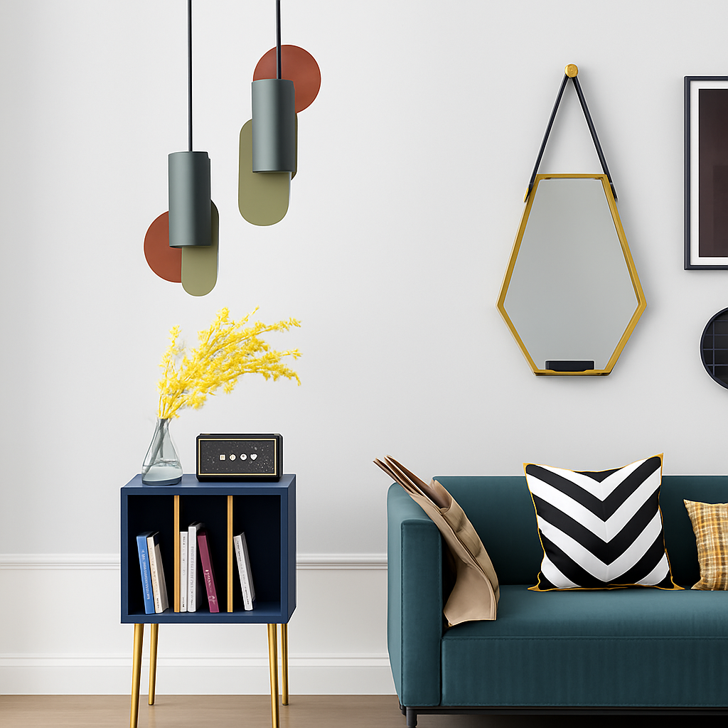 Suspension design LED formes colorés Afric - vue 6 sur 13