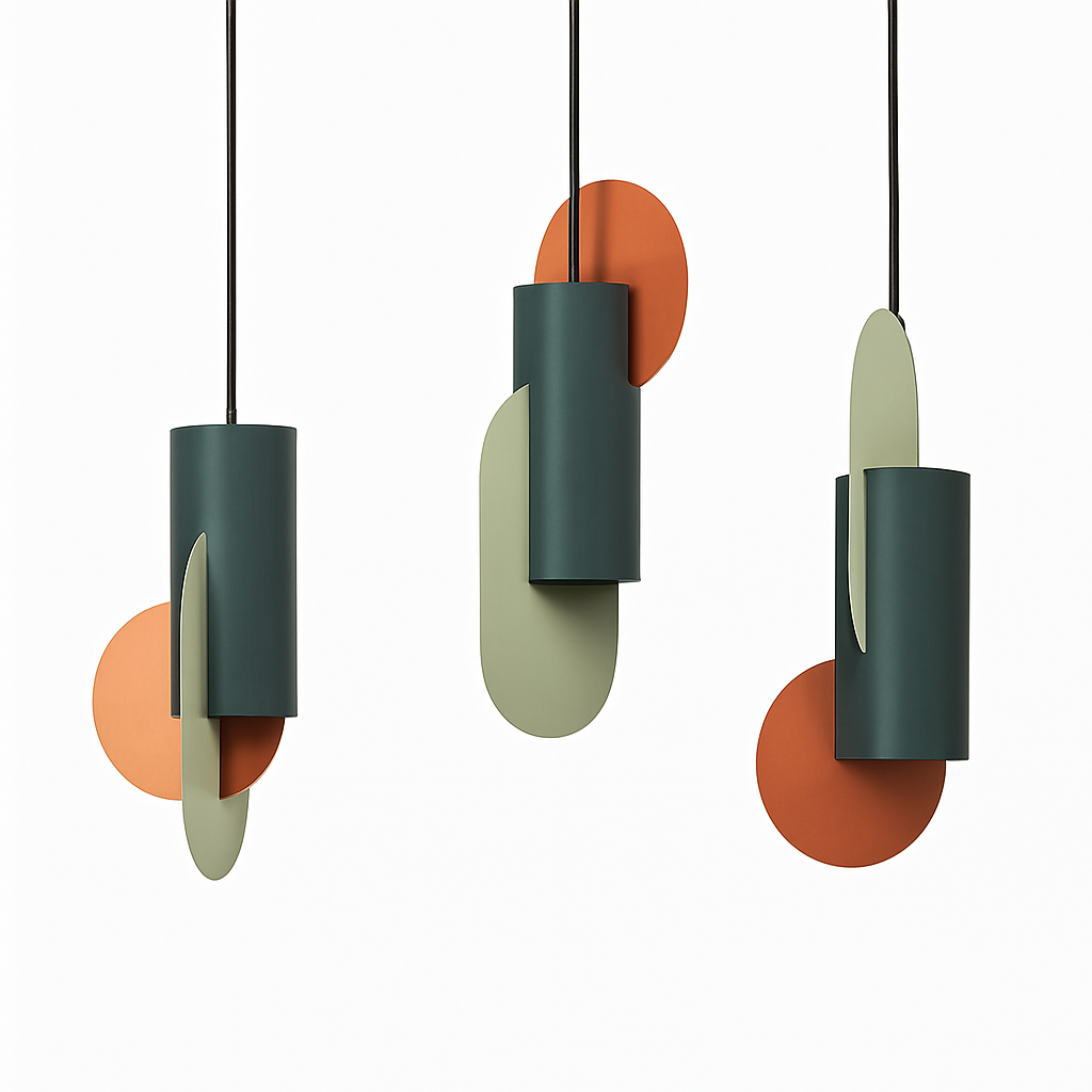 Suspension design LED formes colorés Afric - vue 7 sur 13