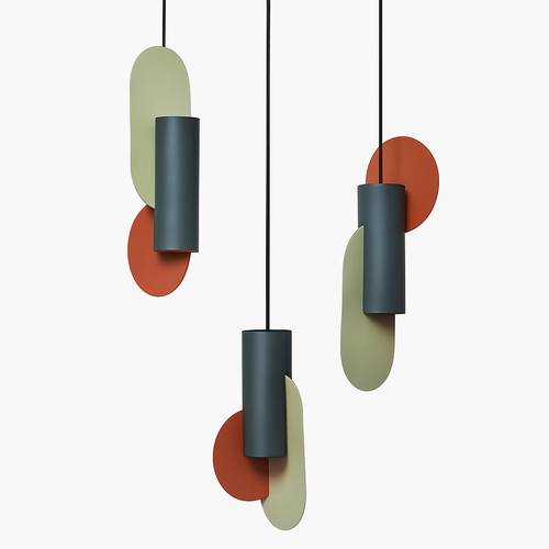Suspension design LED formes colorés Afric - vue 9 sur 13