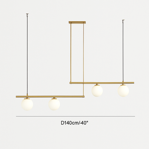 suspension design moderne avec boule de verre élégante - vue 12 sur 16