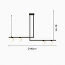 suspension design moderne avec boule de verre élégante