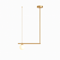 suspension design moderne avec boule de verre élégante