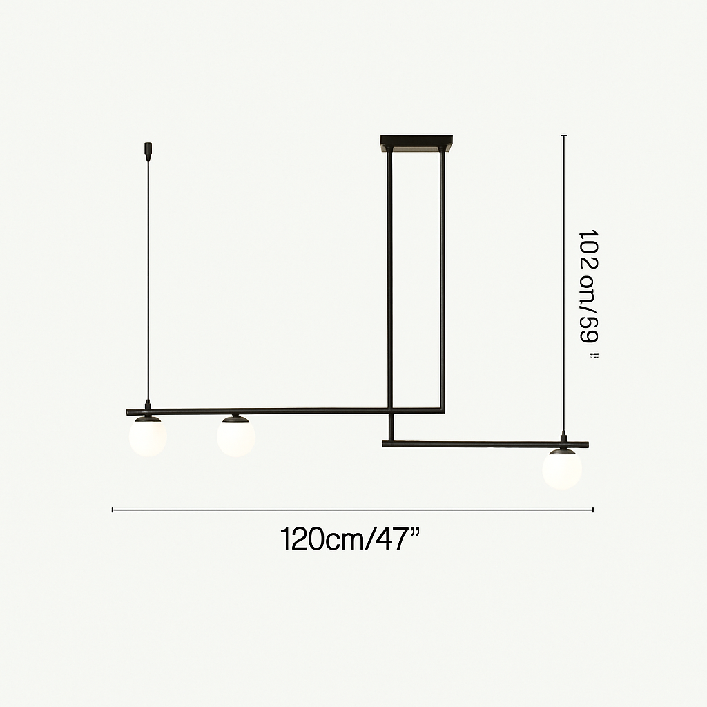 suspension design moderne avec boule de verre élégante - vue 15 sur 16