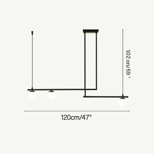 suspension design moderne avec boule de verre élégante - vue 16 sur 16