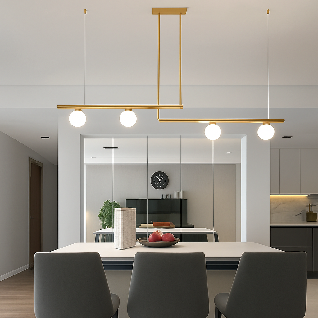 suspension design moderne avec boule de verre élégante - vue 5 sur 16