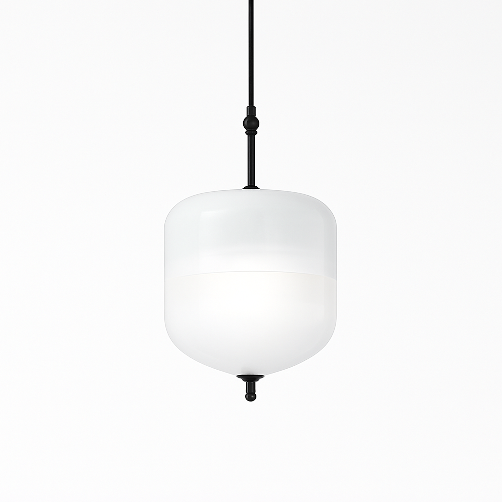 Suspension design moderne en verre en forme de goutte bleue - vue 8 sur 19