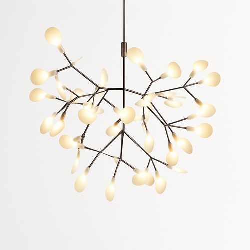 Suspension design moderne LED arbre couleur cuivré ou noir Home - vue 12 sur 13