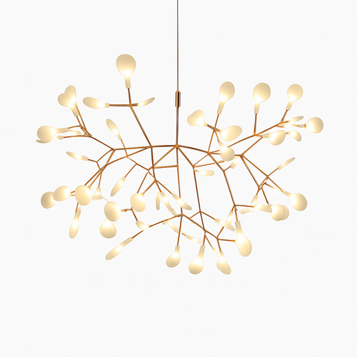 Suspension design moderne LED arbre couleur cuivré ou noir Home - vue 2 sur 13