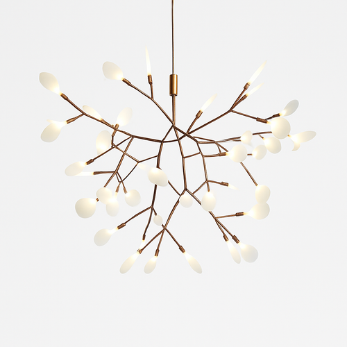 Suspension design moderne LED arbre couleur cuivré ou noir Home - vue 6 sur 13