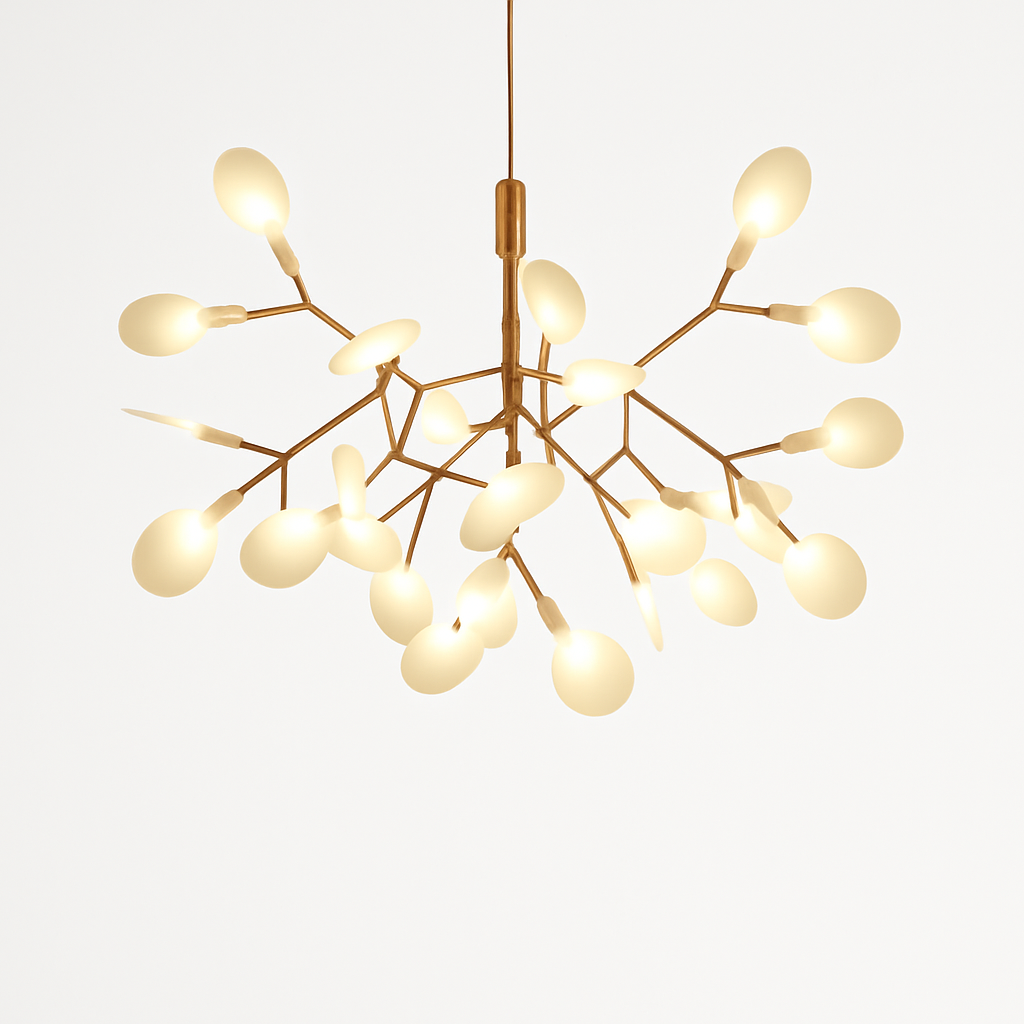 Suspension design moderne LED arbre couleur cuivré ou noir Home