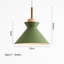 Suspension design moderne à LED de couleur Lampes