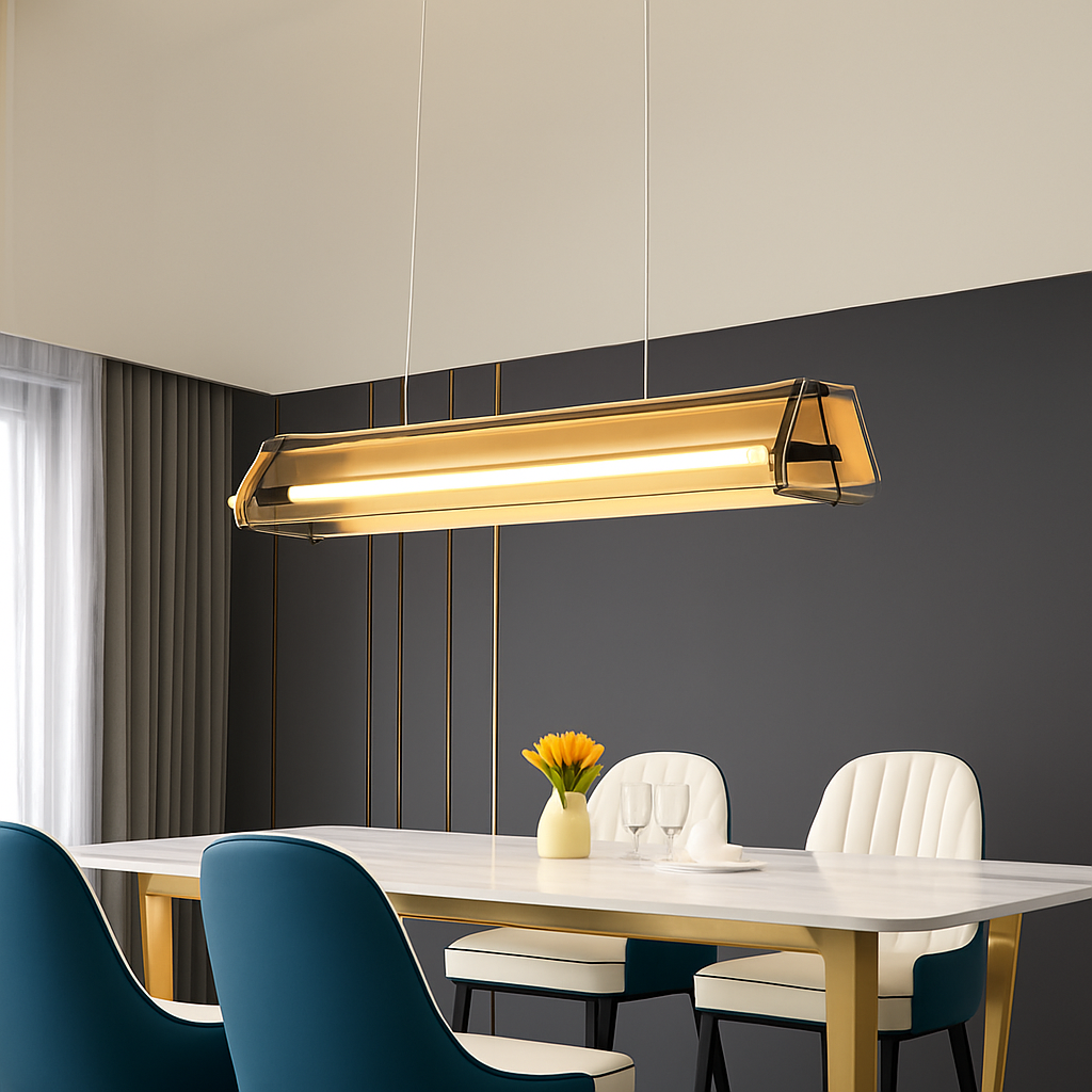 suspension design moderne led minimaliste pour cuisine - vue 3 sur 8