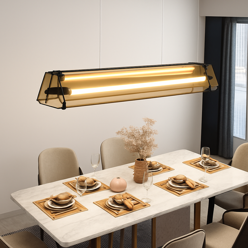suspension design moderne led minimaliste pour cuisine - vue 5 sur 8