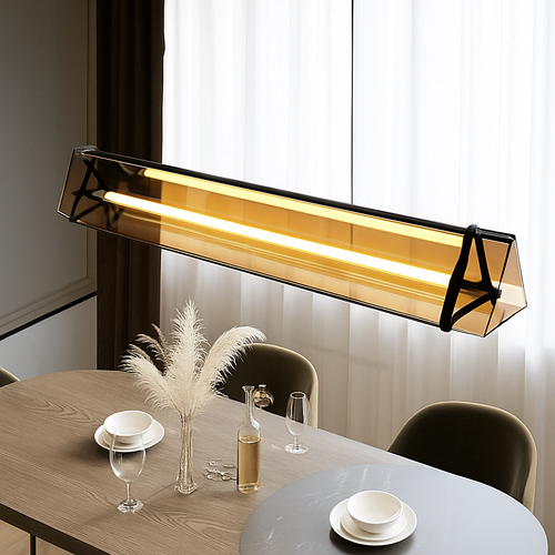 suspension design moderne led minimaliste pour cuisine - vue 6 sur 8