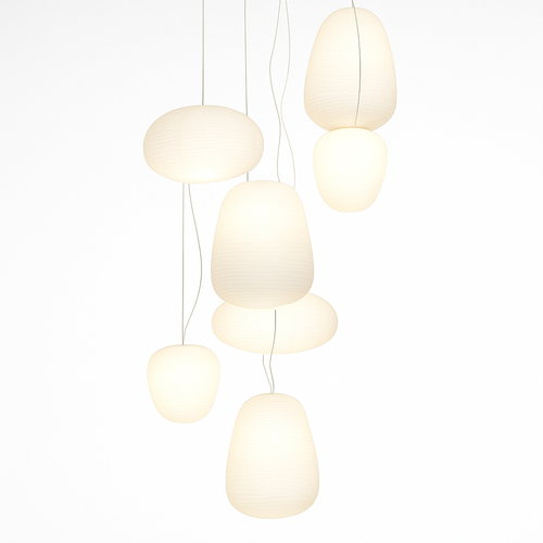 suspension design nordique en verre pour décoration intérieure - vue 5 sur 9