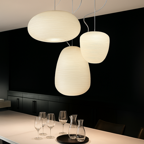 suspension design nordique en verre pour décoration intérieure - vue 2 sur 9