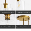 suspension design nordique en verre pour intérieur élégant